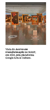 Vista do Acervo em transformao no MASP, em 2015, pela plataforma Google Arts & Culture.